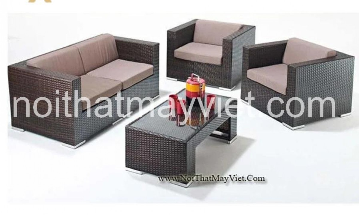 Bàn Ghế Sofa Mây Tre BGSF0015